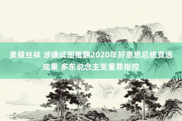 美腿丝袜 涉嫌试图推翻2020年好意思总统竞选成果 多东说念主受重罪指控