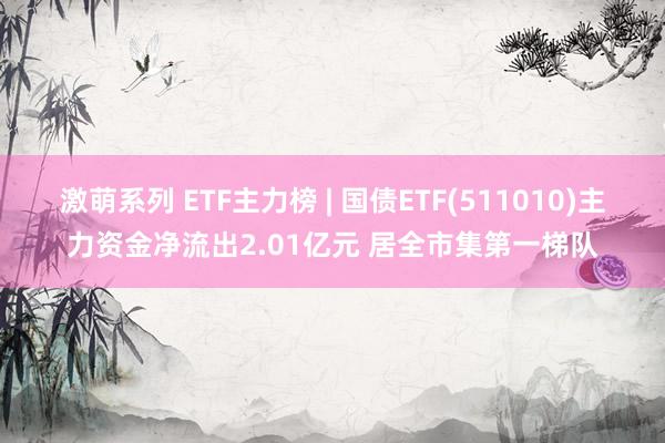 激萌系列 ETF主力榜 | 国债ETF(511010)主力资金净流出2.01亿元 居全市集第一梯队