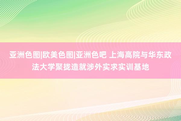 亚洲色图|欧美色图|亚洲色吧 上海高院与华东政法大学聚拢造就涉外实求实训基地